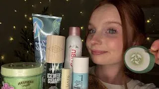 Thumbnail:  ASMR Tropical Spa 🥥🫧🐠 (personal attention, hair brushing, layered sounds)