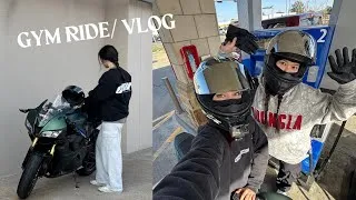 Thumbnail: MOTOVLOG / ride with me to the gym 
