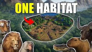 Thumbnail: I Put 100+ Animals Inside ONE HABITAT In Planet Zoo