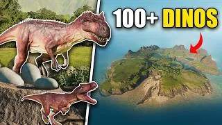 Thumbnail: I Let 100+ Dinosaurs Take Over ONE TINY ISLAND In Jurassic World Evolution 3