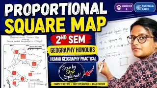 Thumbnail: PROPORTIONAL SQUARE MAP || 2ND SEMESTER || GEOGRAPHY HONOURS || HUMAN GEOGRAPHY PRACTICAL 