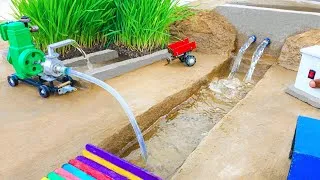 Thumbnail: diy tractor mini dam science project ||@KeepVilla