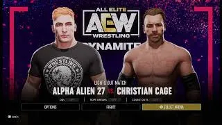 Thumbnail: Alpha Alien 27 Vs Christian Cage AEW: Fight Forever 2026