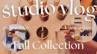 Thumbnail: small business diary | pouring fall candles + packing orders + making fragrances