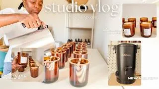 Thumbnail: small business vlog | cozy candle pouring and fragrance making session