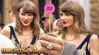 Thumbnail: Mrs. Taylor Swift Kelce SHOCKS fans as she FLASHES Massive Ring at Friend’s Wedding in UK