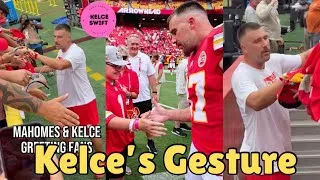 Thumbnail: Travis Kelce STUNS Screaming Fans with his Kind GESTURE ahead of Chiefs vs Rams