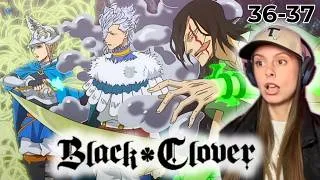 Thumbnail: THE THIRD EYE VS THE CAPTAINS!!! 😮‍💨 || Black Clover || EP 36-37 REACTION + DISCUSSION