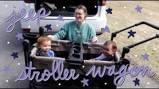 Thumbnail: NEW Jeep Wrangler Mojave All Terrain 2 Seater Stroller Wagon Review! | Kelli Maple