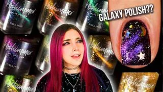Thumbnail: Best Galaxy Nail Polish EVER? KBShimmer Out of this World Swatches || KELLI MARISSA