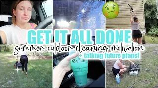 Thumbnail: ☀️ SUMMER GET IT ALL DONE • extreme outdoor clean with me • car reset + yard work
