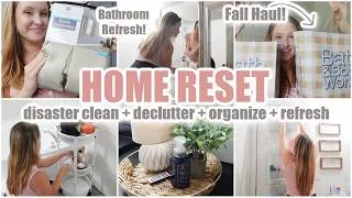 Thumbnail: 🧺 HOME RESET Clean With Me • disaster cleaning + declutter + organize + refresh 