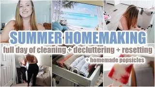 Thumbnail: ☀️ SUMMER CLEAN WITH ME • Full Day of Cleaning + Homemaking Motivation