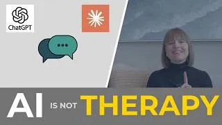 Thumbnail: AI Therapy is NOT Therapy: safety risks, data privacy concerns, and lack of empathy