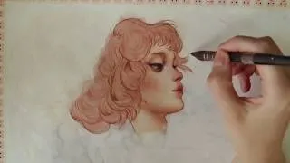 Thumbnail: Gouache mixed media, never to be completed :(