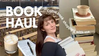 Thumbnail: come book shopping with me 📚☕️ | Book Haul vlog