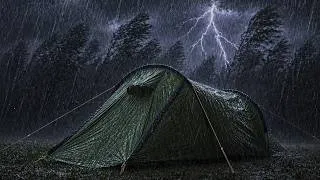 Thumbnail: VERY DANGER LIGHTNING STORM‼️This Lightning Storm Nearly Hit Me - CAMPING IN HEAVY RAIN