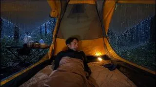 Thumbnail: ⚡This Was the WORST STORM I’ve Ever Been Through‼️Camping in Heavy Rain & Thunderstorm
