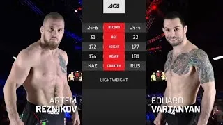 Thumbnail: Eduard Vartanyan VS Artem Reznikov|ACA 159| Full Fight 