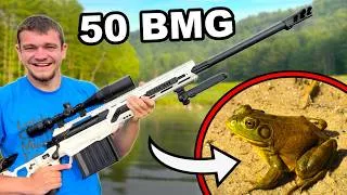 Thumbnail: I Hunted Bullfrogs with 50 Caliber Sniper Rifle!