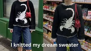Thumbnail: Knitting my first intarsia sweater and its a SCORPIO