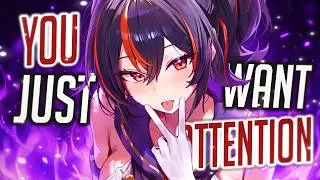 Thumbnail: Nightcore - Attention (Female Version) Lyrics