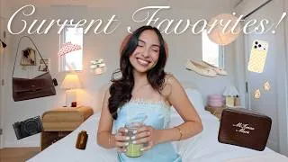 Thumbnail: CURRENT FAVORITES! 👛 first half-of-year beauty, fashion, tech, and media favorites ⭐️