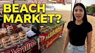 Thumbnail: Walking Jomtien Beach in 2026. I Didn't EXPECT a Market on the BEACH
