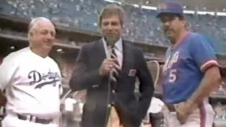 Thumbnail: Tim McCarver Interviews Tommy Lasorda & Davey Johnson Before Marquee Pitching Matchup (1985)