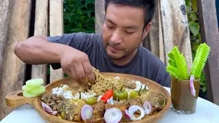 Thumbnail: New recipe // cook and eat perilla seeds and fried fish curry.