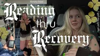 Thumbnail: I got my cast off & went to the library! 🏥🌧️ | reading thru recovery ep. 4