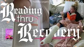 Thumbnail: recovering from surgery: a cozy reading vlog 🏥📖 | reading thru recovery ep. 1