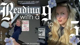 Thumbnail: day in the life working full time & finishing a book 💻📖 | *a realistic reading vlog*