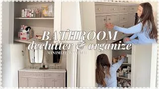 Thumbnail: MINIMIZE WITH ME! MAJOR bathroom declutter, clean-out, and organization!