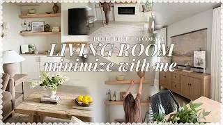 Thumbnail: LIVING ROOM REFRESH! declutter, decorate + minimize with me!