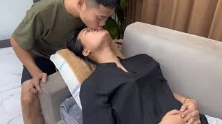 Thumbnail: Happy couple enjoy a relaxing massage to relieve stress Vol731 😘🍄🌹