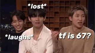 Thumbnail: bts being confused af with tiktok BRAINROT