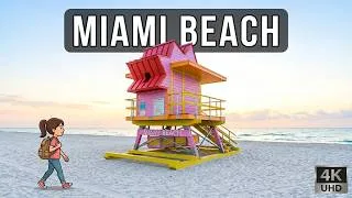 Thumbnail: Morning Walk in Miami Beach: Exploring South Beach to North Beach Oceanside Park & Free Trolley Ride