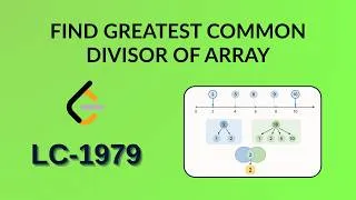 Thumbnail: Find Greatest Common Divisor of Array | Leetcode 1979 | Java | Hindi