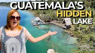 Thumbnail: We had this Lake to Ourselves!  This is Laguna Lachuá in Guatemala.