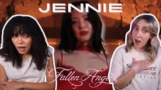 Thumbnail: COUPLE REACTS TO JENNIE - FALLEN ANGEL (Official Video)