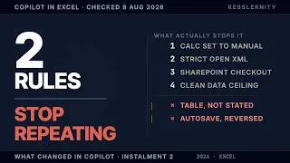 Thumbnail: What Changed in Copilot: 2 Excel Rules Nobody Rechecked