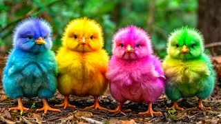 Thumbnail: Colorful Chickens, World Cute Chickens, Rainbows Chickens, Cute Ducks, Cat, Rabbit, Cute Animals