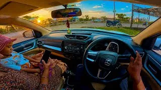 Thumbnail: Honda Amaze Morning ASMR 4K POV drive With Wife and Kid on Latur Traffic