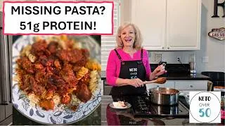 Thumbnail: 🍝 KETO Pasta with Rich Meat Sauce: 51g Protein & Less Than 10 Net Carbs!