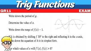 Thumbnail: Gr 11 Trig Function Exam Question