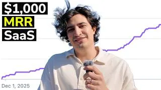 Thumbnail: How I built a $1,000/mo SaaS in 100 Days