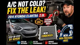 Thumbnail: 2014-2016 Hyundai Elantra A/C Condenser & High Pressure Hose Replacement DIY