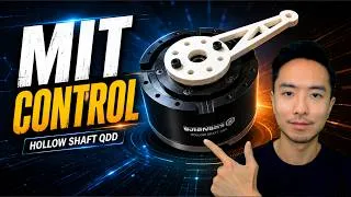 Thumbnail: MIT Control Mode & Backdrive on Cubemars AKH70-16 V1.0 KV41 QDD Hollow Shaft Robotic Actuator