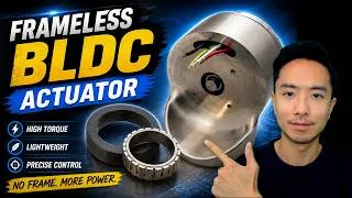 Thumbnail: Frameless Brushless Motor for Custom Robotic Actuator Joint Design (Inner Runner Motor from Mosrac) 